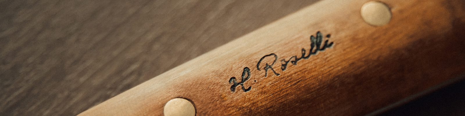 H.Roselli Logo auf Messergriff (Manufaktur)