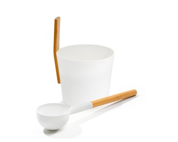 Kolo Saunaeimer-Set Kolmas in weiß