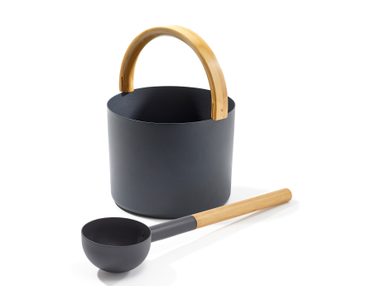 Kolo Saunaeimer-Set Toka in schwarz