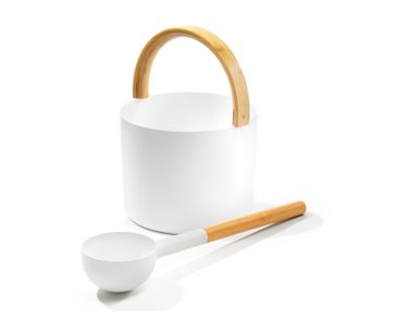 Kolo Saunaeimer-Set Toka in weiß