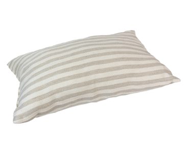 Pisla Sauna-Kissen beige-weiss - Freisteller seitlich