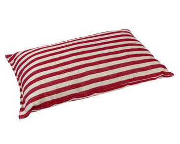 Pisla Sauna-Kissen rot-beige - Freisteller seitlich