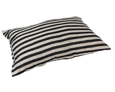 Pisla Sauna-Kissen schwarz-beige - Freisteller seitlich