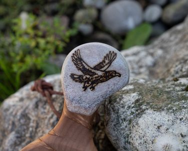 Finnische Kuksa aus Maserbirke - Adler