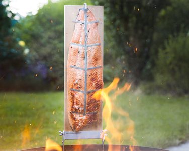 Flammlachsbrett Einzelset