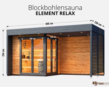 Blocksauna Element Relax