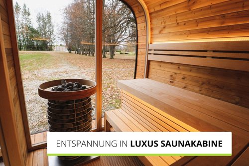 Vorschaubild: 
Finnwerk Luxus Saunakabine Round Cube