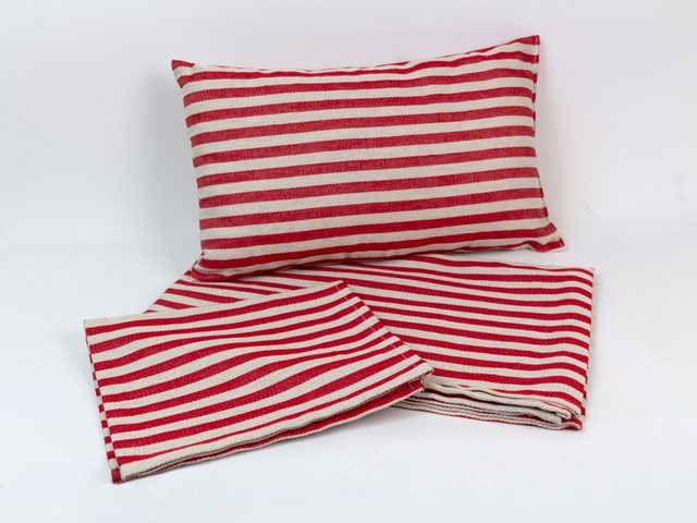 Pisla Saunatextilien rot-beige