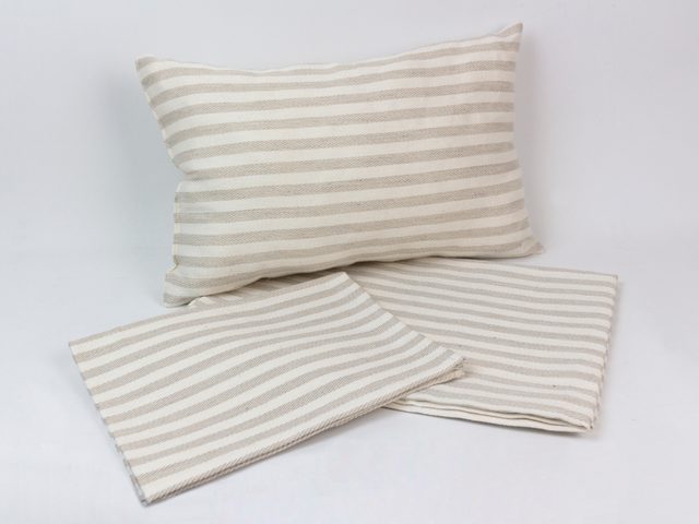 Pisla Saunatextilien weiß-beige