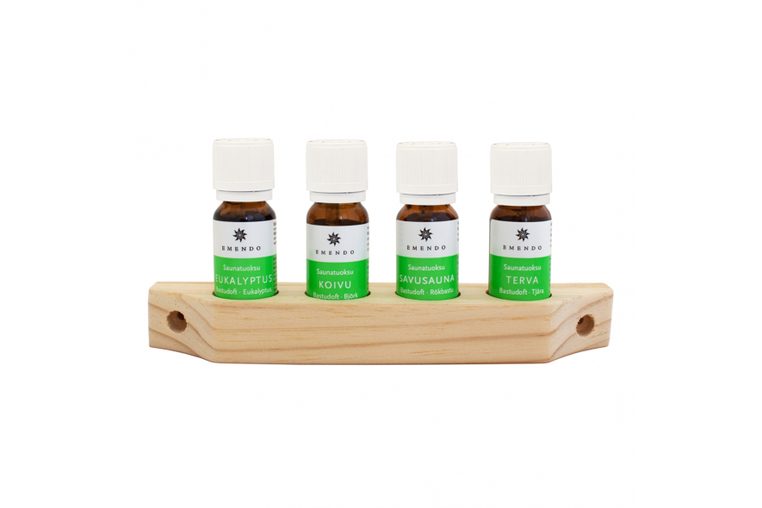 6410007 Emendo Saunaduft Mix mit Wandhalterung Studiobild