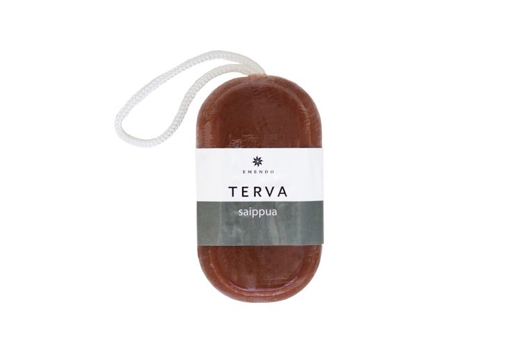 6410013 Emendo Holzteerseife mit Schnur Studiobild 6410013 Emendo Holzteerseife mit Schnur Studiobild