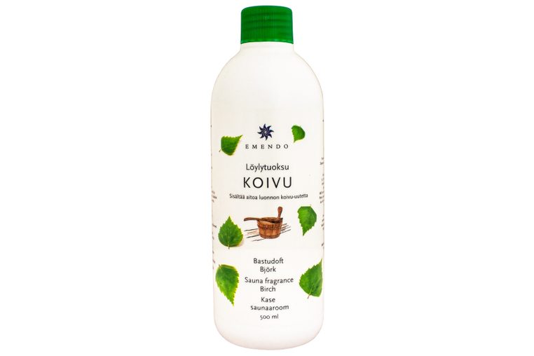 Emendo 500ml Birkenduft Ätherisches Öl Sauna Flasche Studiobild Emendo 500ml Birkenduft Ätherisches Öl Sauna Flasche Studiobild