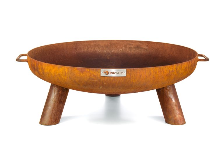 Freigestelltes Bild der Feuerschale HARRI Rustikal von FINNWERK - massive Stahlschale für lange Verwendung, freigestellt, 2 Griffe Freigestelltes Bild der Feuerschale HARRI Rustikal von FINNWERK - massive Stahlschale für lange Verwendung, freigestellt, 2 Griffe
