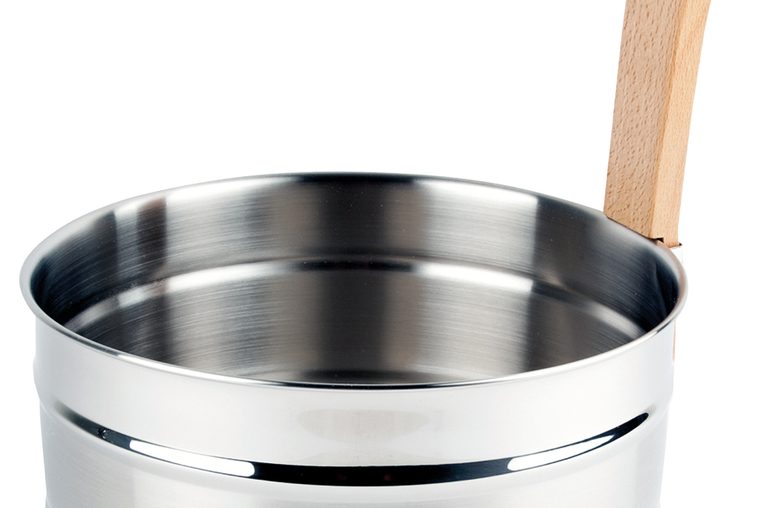 Opa Lumo Saunaeimer Matt 5 Liter mit Holzgriff für die Gartensauna Freisteller Opa Lumo Saunaeimer Matt 5 Liter mit Holzgriff für die Gartensauna Freisteller