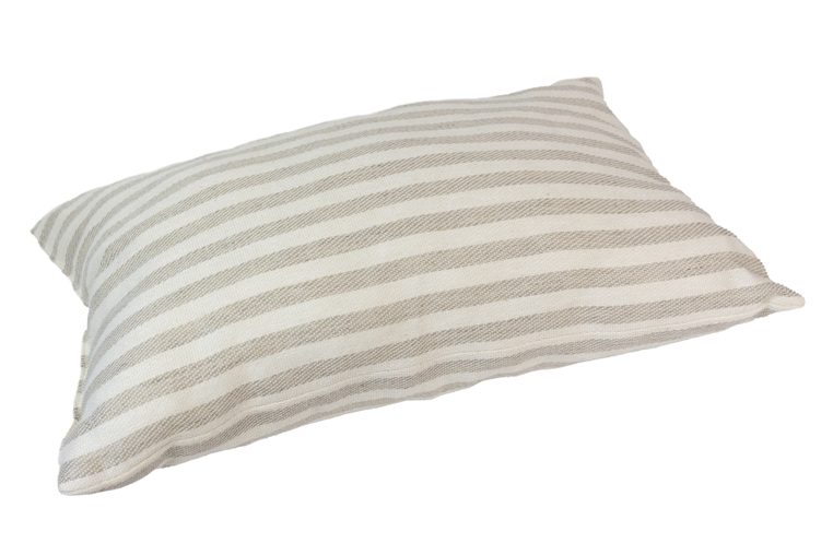 Pisla Sauna-Kissen beige-weiss - Freisteller seitlich
