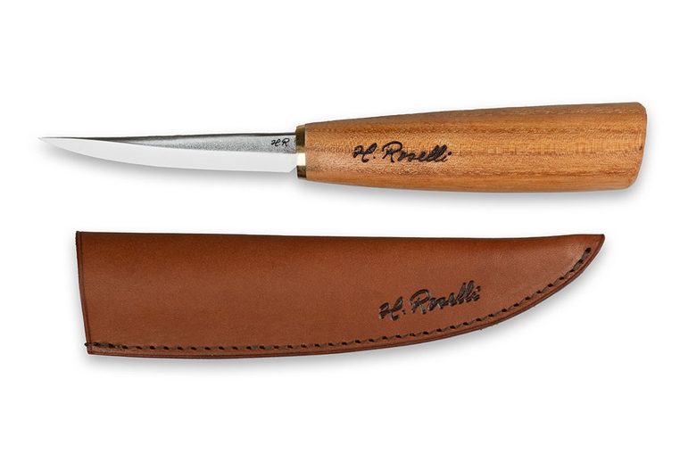 Roselli R112D Schnitzmesser mit langer Klinge und Griff aus Rotulme .jpg