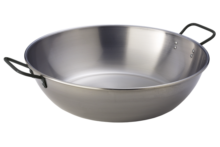 Wok Stahlpfanne für den Grill Wok Stahlpfanne für den Grill