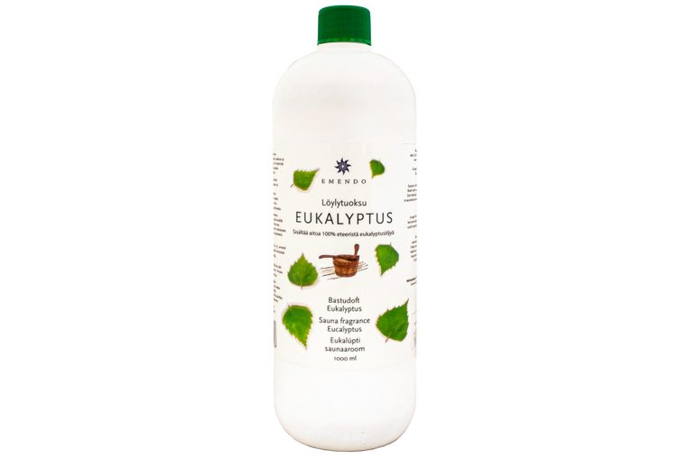 XL-FLasche Sauna-Aroma Emendo 1000ml Eukalyptusduft Studiobild XL-FLasche Sauna-Aroma Emendo 1000ml Eukalyptusduft Studiobild
